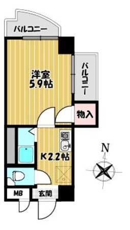 ニューライフビルの物件間取画像